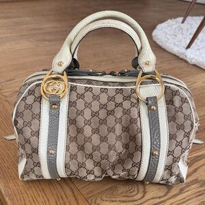 Gucci GG Canvas Interlocking G Boston Bag
